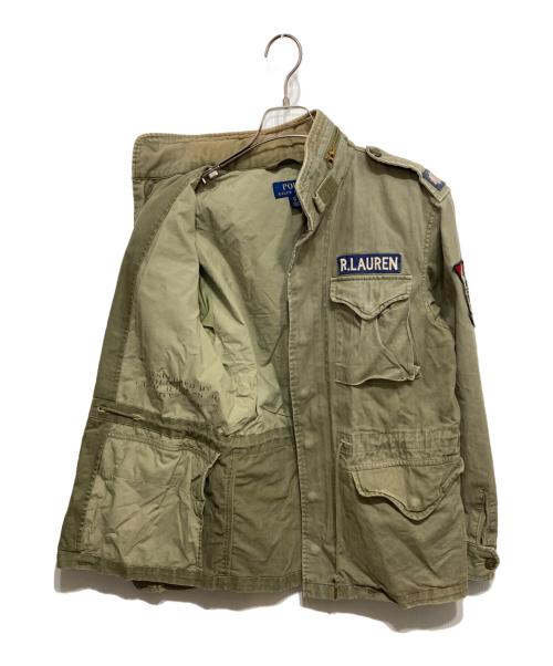 POLO RALPH LAUREN（ポロ・ラルフローレン）POLO RALPH LAUREN (ポロ・ラルフローレン) コンバットジャケット オリーブ サイズ:XSの古着・服飾アイテム