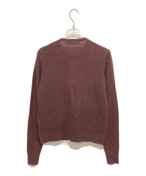 RALPH LAUREN（ラルフローレン）RALPH LAUREN (ラルフローレン) クルーネックカーディガン エンジ サイズ:Sの古着・服飾アイテム
