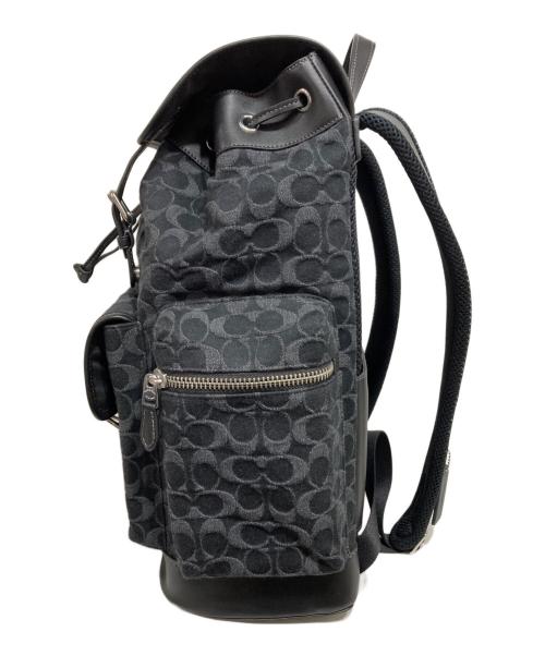 COACH（コーチ）COACH (コーチ) スプリント バックパック・シグネチャー デニム ブラックの古着・服飾アイテム
