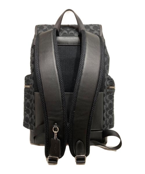 COACH（コーチ）COACH (コーチ) スプリント バックパック・シグネチャー デニム ブラックの古着・服飾アイテム