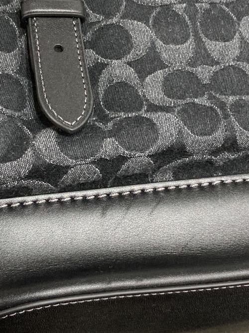 COACH（コーチ）COACH (コーチ) スプリント バックパック・シグネチャー デニム ブラックの古着・服飾アイテム