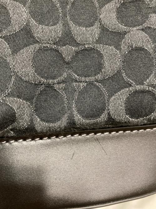 COACH（コーチ）COACH (コーチ) スプリント バックパック・シグネチャー デニム ブラックの古着・服飾アイテム