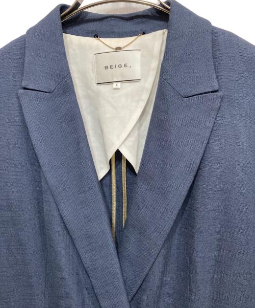 BEIGE（ベイジ）BEIGE (ベイジ) ダブルジャケット ブルー サイズ:4の古着・服飾アイテム
