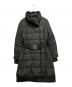 ARMANI EXCHANGE（アルマーニ エクスチェンジ）の古着「ベルテッドダウンコート」｜ブラック
