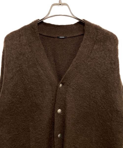 Denham（デンハム）Denham (デンハム) モヘアシルク混ウールカーディガン ブラウン サイズ:Lの古着・服飾アイテム
