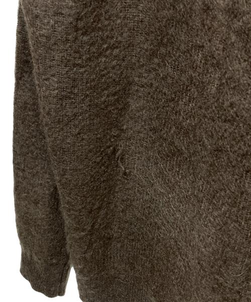 Denham（デンハム）Denham (デンハム) モヘアシルク混ウールカーディガン ブラウン サイズ:Lの古着・服飾アイテム