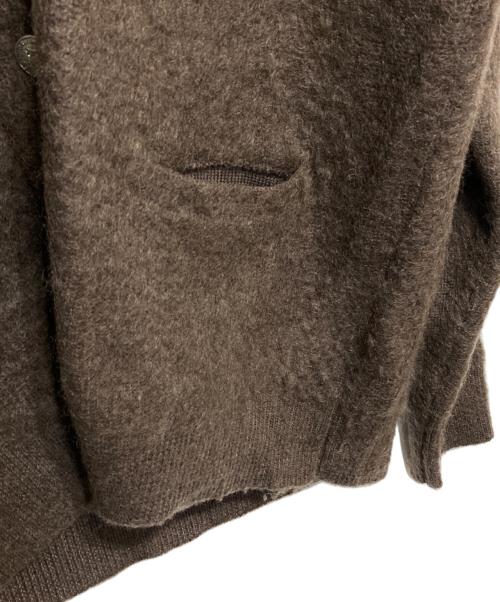 Denham（デンハム）Denham (デンハム) モヘアシルク混ウールカーディガン ブラウン サイズ:Lの古着・服飾アイテム