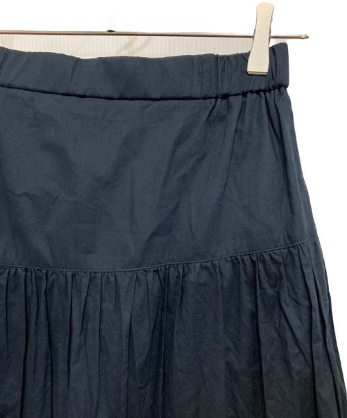 CASA FLINE（カーサフライン）CASA FLINE (カーサフライン) ギャザーロングスカート ネイビー サイズ:Fの古着・服飾アイテム