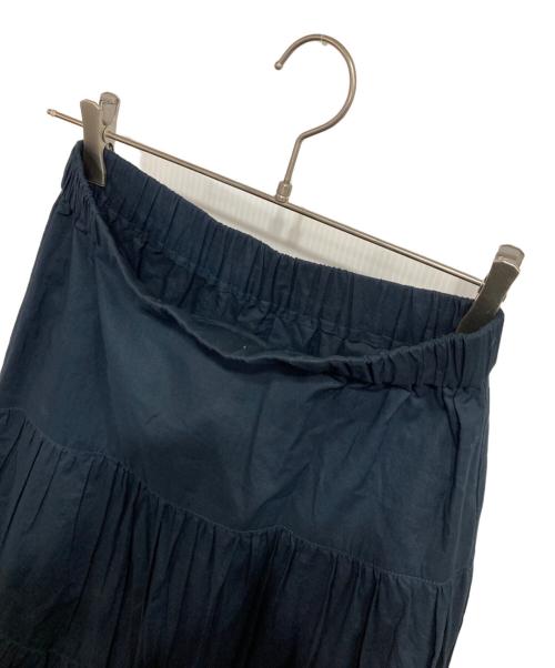 CASA FLINE（カーサフライン）CASA FLINE (カーサフライン) ギャザーロングスカート ネイビー サイズ:Fの古着・服飾アイテム