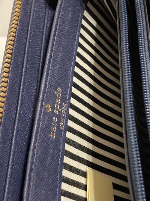 Kate Spade（ケイトスペード）Kate Spade (ケイトスペード) 長財布 ネイビーの古着・服飾アイテム
