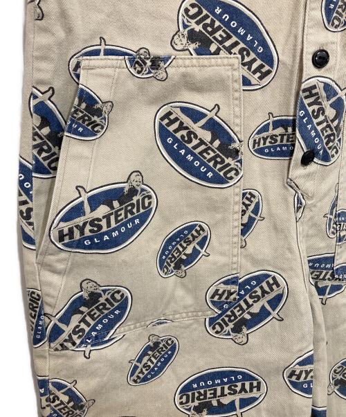 Hysteric Glamour（ヒステリックグラマー）Hysteric Glamour (ヒステリックグラマー) OVAL WOMAN柄 オールインワン グレー系 サイズ:FREEの古着・服飾アイテム