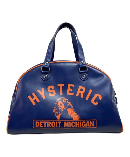 Hysteric Glamour（ヒステリックグラマー）Hysteric Glamour (ヒステリックグラマー) DETROIT FEVER ボストンバッグ ブルーの古着・服飾アイテム