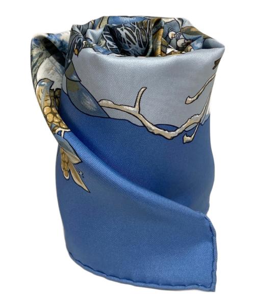 HERMES（エルメス）HERMES (エルメス) カレ90 LES QUATRE SAISONS スカイブルーの古着・服飾アイテム