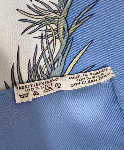 HERMES（エルメス）HERMES (エルメス) カレ90 LES QUATRE SAISONS スカイブルーの古着・服飾アイテム