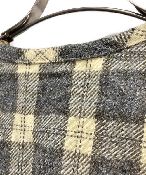 tricot COMME des GARCONS（トリココムデギャルソン）tricot COMME des GARCONS (トリココムデギャルソン) コットンポリツイードチェックブラウス ブラック×ベージュ サイズ:-の古着・服飾アイテム