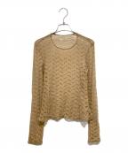 TODAYFULトゥデイフル）の古着「Jacquard Long T-shirt」｜ベージュ