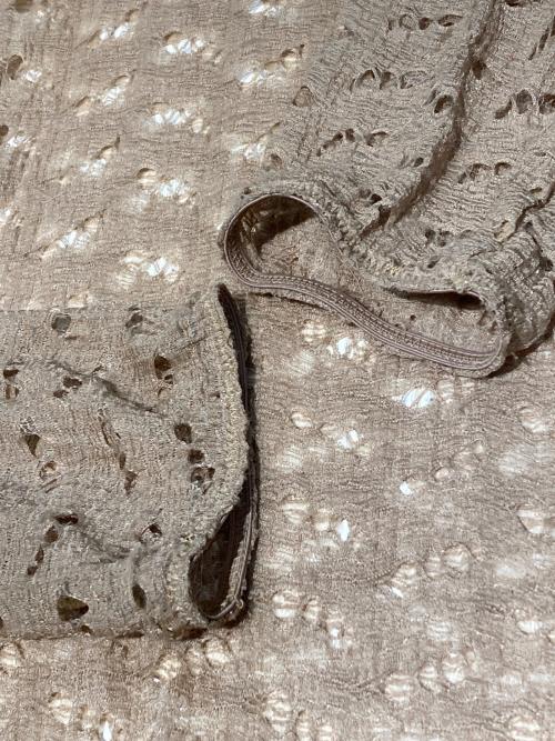 TODAYFUL（トゥデイフル）TODAYFUL (トゥデイフル) Jacquard Long T-shirt ベージュ サイズ:Fの古着・服飾アイテム