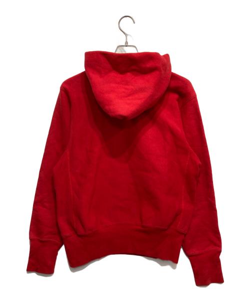 Champion REVERSE WEAVE（チャンピオン リバース ウィーブ）Champion REVERSE WEAVE (チャンピオン リバース ウィーブ) 90’sプルパーカー レッド サイズ:Mの古着・服飾アイテム