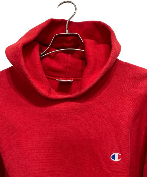 Champion REVERSE WEAVE（チャンピオン リバース ウィーブ）Champion REVERSE WEAVE (チャンピオン リバース ウィーブ) 90’sプルパーカー レッド サイズ:Mの古着・服飾アイテム