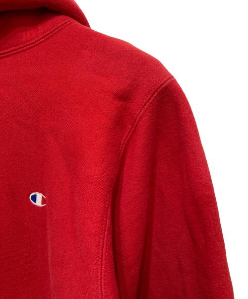 Champion REVERSE WEAVE（チャンピオン リバース ウィーブ）Champion REVERSE WEAVE (チャンピオン リバース ウィーブ) 90’sプルパーカー レッド サイズ:Mの古着・服飾アイテム