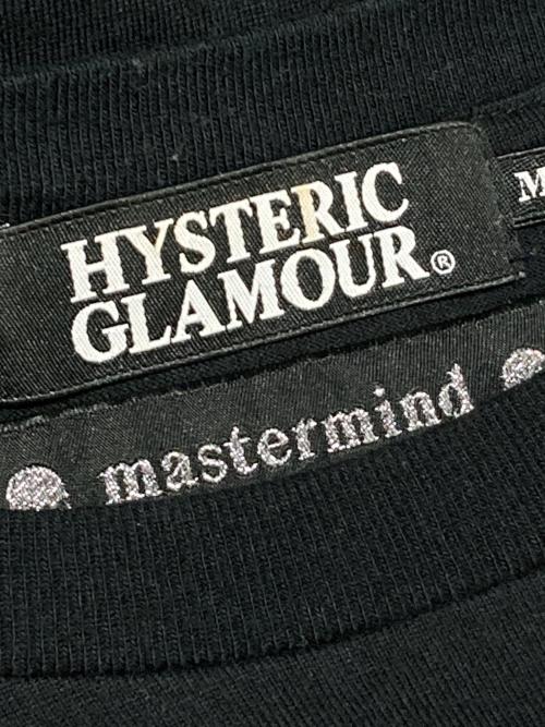 Hysteric Glamour（ヒステリックグラマー）Hysteric Glamour (ヒステリックグラマー) Mastermind JAPAN (マスターマインド ジャパン) コラボプリントTシャツ ブラック サイズ:Mの古着・服飾アイテム