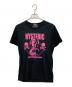 Hysteric Glamour（ヒステリックグラマー）の古着「コラボプリントTシャツ」｜ピンク×ブラック
