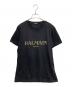 BALMAIN（バルマン）の古着「プリントTシャツ」｜ゴールド×ブラック
