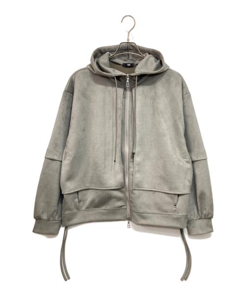 HARE（ハレ）HARE (ハレ) MILKYスウェードフラシパーカー グレー サイズ:Ｓの古着・服飾アイテム
