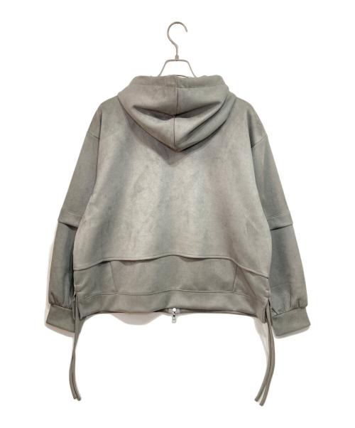 HARE（ハレ）HARE (ハレ) MILKYスウェードフラシパーカー グレー サイズ:Ｓの古着・服飾アイテム