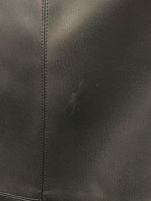 U by SPICK&SPAN（ユー バイ スピック＆スパン）U by Spick&Span (ユー バイ スピック＆スパン) フェイクレザーミニワンピース ブラック サイズ:FREEの古着・服飾アイテム