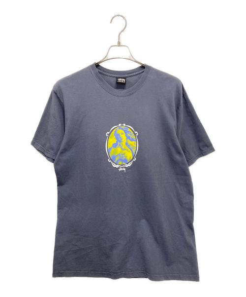 stussy（ステューシー）stussy (ステューシー) プリントTシャツ グレー サイズ:Mの古着・服飾アイテム
