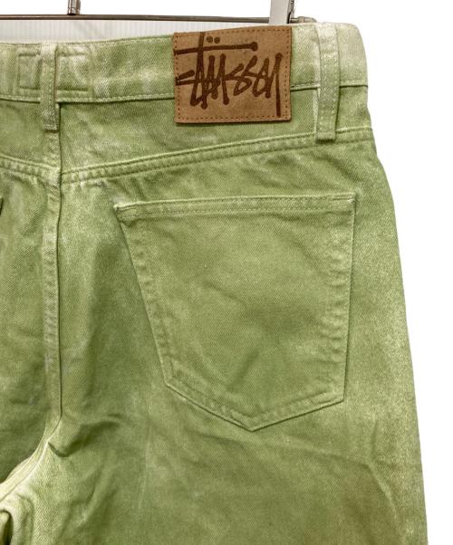 stussy（ステューシー）stussy (ステューシー) BIG OL JEAN SPRAY グリーン サイズ:30の古着・服飾アイテム