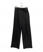 MANOFマノフ）の古着「WRAP BELT PANTS」｜ブラック