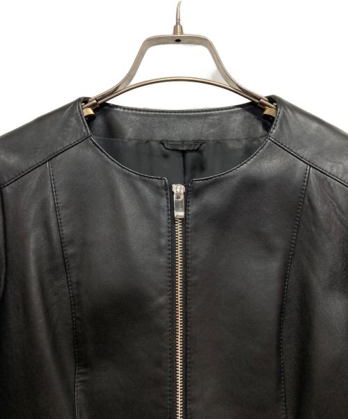 ANAYI（アナイ）ANAYI (アナイ) レザージャケット ブラック サイズ:36の古着・服飾アイテム