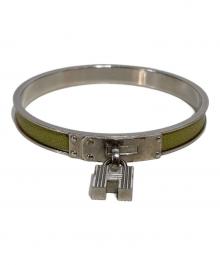 HERMES（エルメス）の古着「ケリーカデナバングル」｜シルバー×グリーン