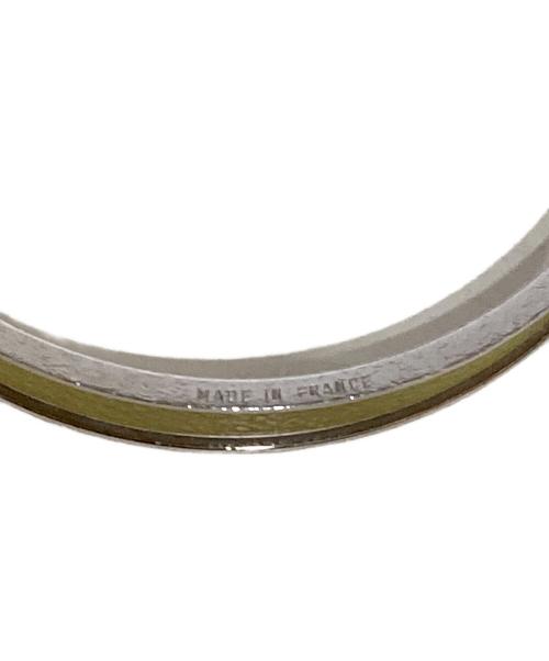 HERMES（エルメス）HERMES (エルメス) ケリーカデナバングル シルバー×グリーンの古着・服飾アイテム