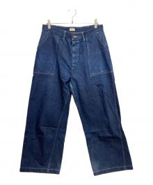CIOTA（シオタ）の古着「インディゴ スビンコットン 11.5oz デニム ベイカーパンツ」｜インディゴ