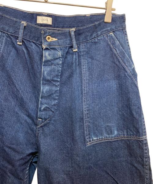 CIOTA（シオタ）CIOTA (シオタ) インディゴ スビンコットン 11.5oz デニム ベイカーパンツ インディゴ サイズ:6の古着・服飾アイテム
