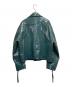 MAISON SPECIAL (メゾンスペシャル) 23AW ヴィーガンレザーライダースジャケット グリーン サイズ:36：6000円