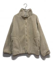 URBAN RESEARCH DOORS（アーバンリサーチドアーズ）の古着「ボアジップリバーシブルジャケット」｜ベージュ