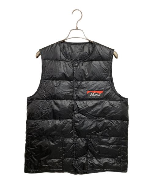 NANGA（ナンガ）NANGA (ナンガ) BLACK HOLE DOWN VEST ブラック サイズ:Lの古着・服飾アイテム