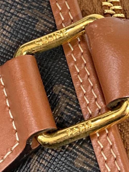 CELINE（セリーヌ）CELINE (セリーヌ) スモールボストン-トリオンキャンバス＆カーフスキン ブラウンの古着・服飾アイテム