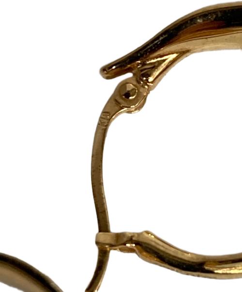 ete（エテ）ete (エテ) リーフモチーフフープピアス ゴールドの古着・服飾アイテム