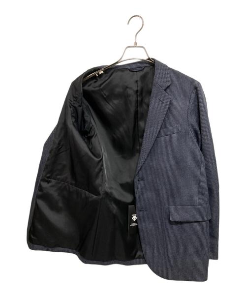 DESCENTE（デサント）DESCENTE (デサント) ハウンドトゥース 千鳥格子柄 ストレッチセットアップ ネイビー サイズ:14の古着・服飾アイテム
