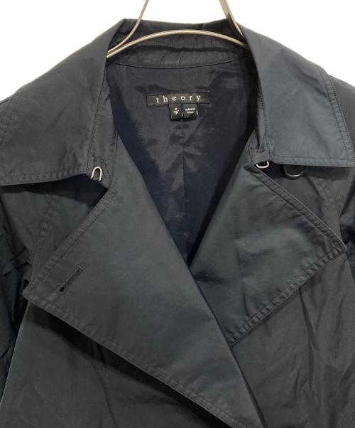 theory（セオリー）theory (セオリー) ナイロンブレンドスプリングコート ネイビー サイズ:Pの古着・服飾アイテム