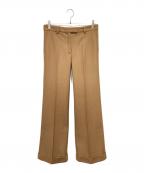 Chloeクロエ）の古着「ウールワイドパンツ」｜キャメル