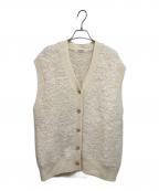 BEAUTY&YOUTHビューティーアンドユース）の古着「アルパカブレンド シャギーベスト」｜ホワイト