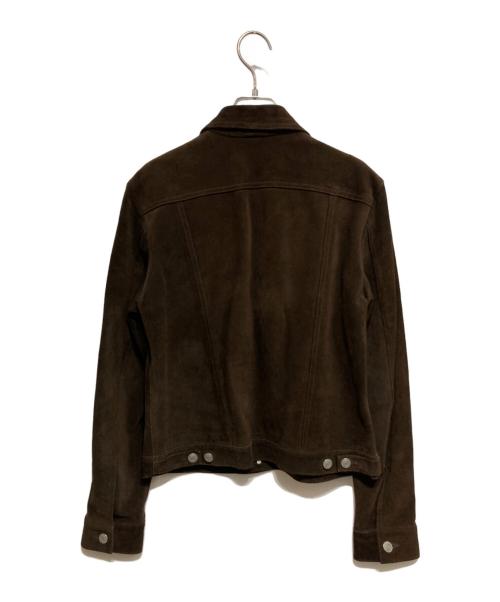 POLO JEANS CO.（ポロジーンズカンパニー）POLO JEANS CO. (ポロジーンズカンパニー) スエードレザーシャツジャケット ブラウン サイズ:Mの古着・服飾アイテム