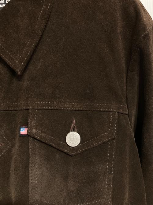 POLO JEANS CO.（ポロジーンズカンパニー）POLO JEANS CO. (ポロジーンズカンパニー) スエードレザーシャツジャケット ブラウン サイズ:Mの古着・服飾アイテム