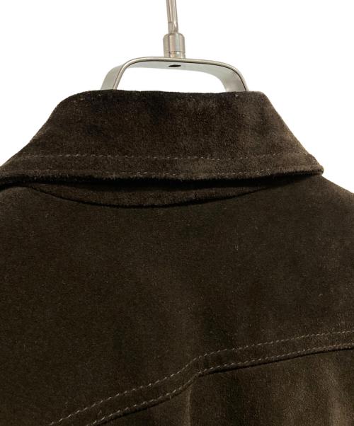 POLO JEANS CO.（ポロジーンズカンパニー）POLO JEANS CO. (ポロジーンズカンパニー) スエードレザーシャツジャケット ブラウン サイズ:Mの古着・服飾アイテム